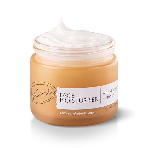 Image of UpCircle Face Moisturiser with Argan Powder 60ml - Nourishing Day Cream - Vitamin E, Aloe Vera, Glycerin, Shea + Coconut Butter - Natural, Vegan + Cruelty-Free