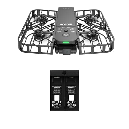 Image of HOVERAir X1 Drone with Camera, Self-Flying Camera Drone with Follow Me Mode, Foldable Mini Drone with HDR Video Capture, Palm Takeoff, Intelligent Flight Paths, Hands-Free Control Black (Standard)