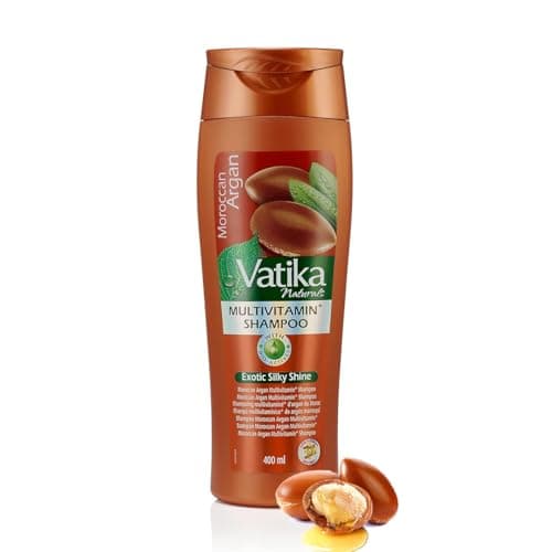 Image of Vatika Naturals Moroccan Argan - 400 ml | Anti-Breakage Shampoo | Moisture Soft Hair | For Dry, Unmanageable Hair