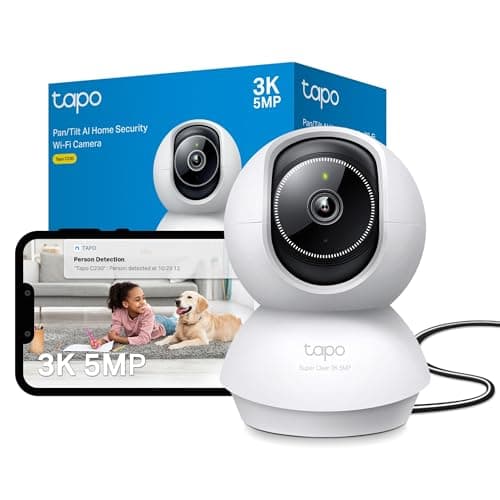 Image of Tapo C230 3K 5MP Indoor Camera, Smart AI Detections - Person Pet Baby Cry, Pan/Tilt 360° View, Security Camera No Monthly Fee, Enhanced Night Vision, Two-way Audio, Works with Alexa & Google