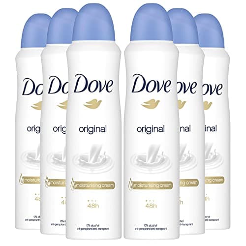 Image of Dove Original Deodorant Spray Pack of 6 x 150 ml
