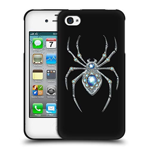 Image of Head Case Designs Brooch 1 Lady Hale Spider Brooch Black Soft Gel Case Compatible With Apple iPhone 4 / iPhone 4S