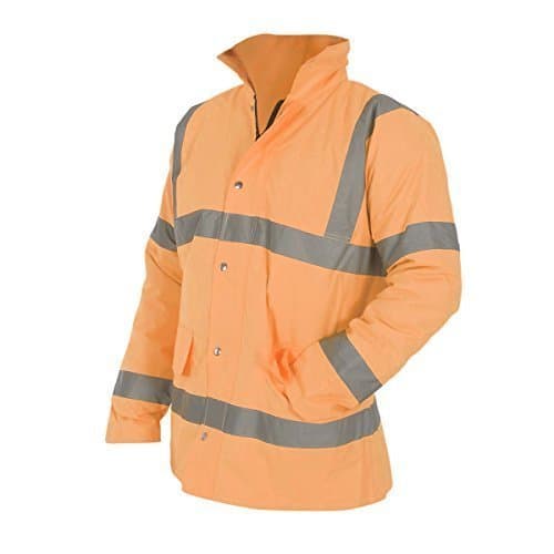 Image of Yoko Mens Hi-Vis Road Safety Jacket (6XL) (Hi Vis Orange)