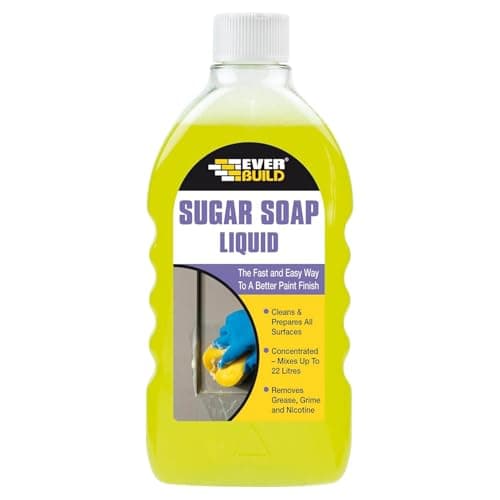 Image of Everbuild Sugar Soap Liquid Concentrate – Removes Grease, Grime and Nicotine Stains – Powerful Formula – 500ml