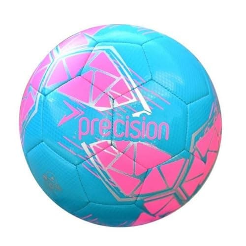 Image of Precision Fusion High Performance Midi Football, Durable, Machine Stitched TPU, 2mm EVA Lined, Lightweight 220g, Blue, Official Ball Size 2