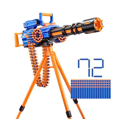 Image of XSHOT Insanity Motorized Rage Fire by ZURU with 72 Darts, Air Pocket Technology Darts and Dart Storage, Motorized Blasting Power, Auto Feeding Belt, Tripod and Scope, Outdoor Toy