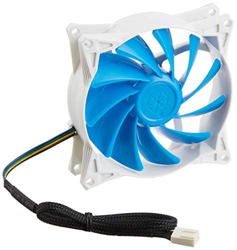 Image of SilverStone SST-FQ91 - FQ Series Silent Computer Case Cooling Fan 92mm PWM, High Airflow, blue-white