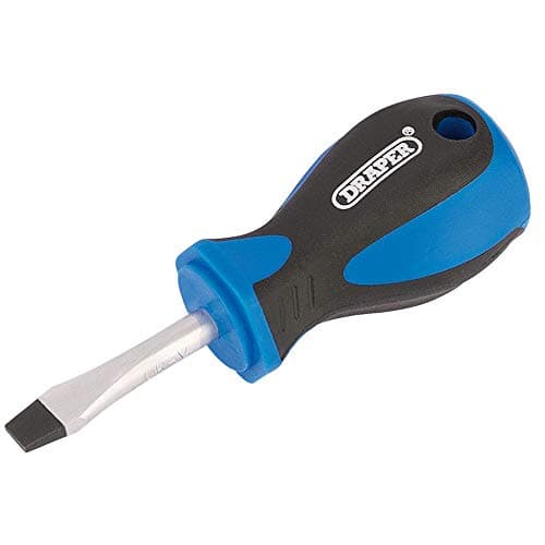 Image of Draper 63260 Engineer's Plain Slot 6.0mm Flared Tip Screwdriver, 38 mm Blade Length