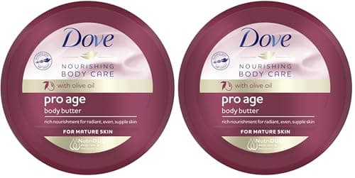 Image of Dove Nourishing Body Care Pro Age Body Butter, 250 ml, packaging may vary (Pack of 2)