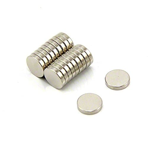 Image of 10mm dia x 2mm thick Ultra High Performance N52 Neodymium Magnet - 1.6kg Pull ( Pack of 20 )