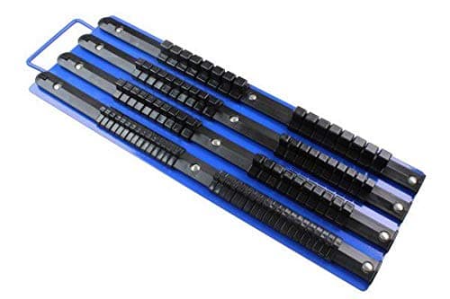 Image of US PRO Tools Socket Rail Tray Holds 86 Sockets, 1/4" 3/8" 1/2" Drive Clips 6741