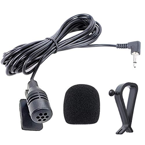 Image of NewTH 2.5mm Microphone for Pioneer AVH Radio Car Mic DVD Navigation Bluetooth Radio Stereo Player Head Unit Vehicle Mic with 9.85 feet Cable,Plug and Play