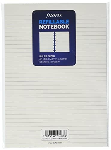 Image of Filofax A5 Ruled Notes for Refillable Notebook - White, 152008