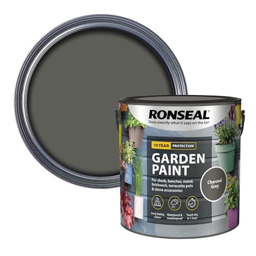 Image of RONSEAL RSLGPCG25L Garden Paint Charcoal, Grey, 2.5 Litre