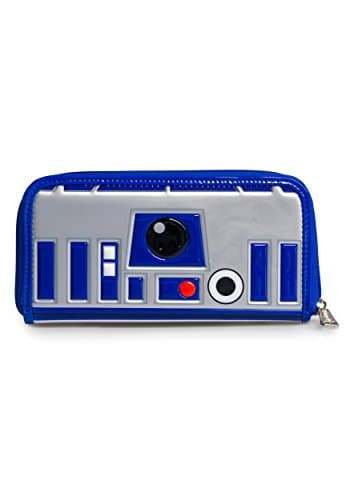 Image of Loungefly R2D2 Wallet, Gray/Blue, One Size