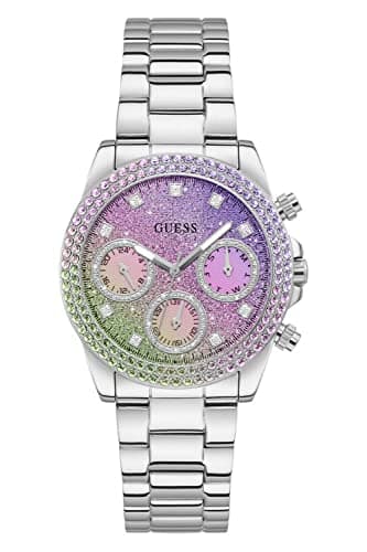 Image of GUESS Women Analog Quartz Watch with Stainless Steel Strap GW0483L1