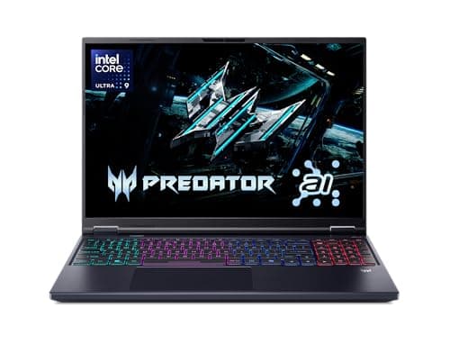 Image of Acer Predator Helios Neo 16" WQXGA 240Hz AI Gaming Laptop Intel Core Ultra 9 275HX 16GB RAM 1TB SSD NVIDIA GeForce RTX 5070Ti Graphics Abyssal Black