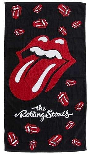 Image of The Rolling Stones Beach Bath Towel - Cotton - Size 70 x 140 cm