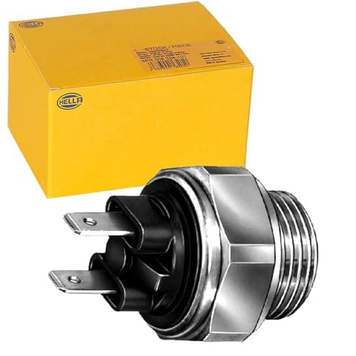 Image of HELLA 6ZT 007 800-001 Temperature Switch, radiator fan - 12V - 2-pin connector - Blade Terminal - Bolted - Normally Open Contact