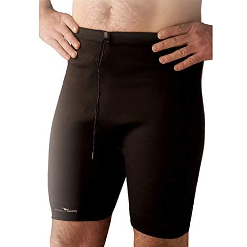 Image of Precision Unisex Precision Neoprene Warm Shorts, Black Red, One Size UK
