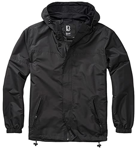 Image of Brandit Summer Windbreaker Front Zip, Black, XL