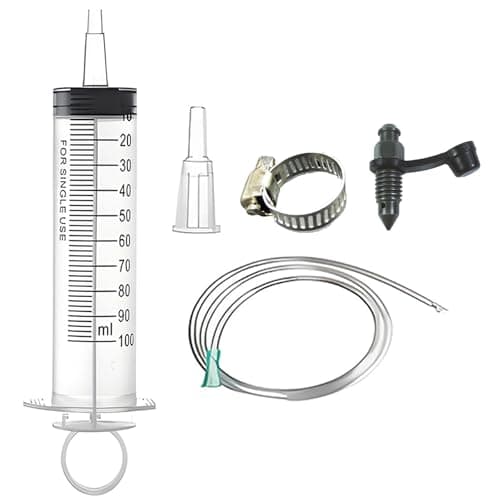 Image of pozuauoa 5 PCS Brake Bleed Kit, Brake Fluid Bleeder Kit Clutch Bleeding Kits Practical Bleedings Tool, Motorcycle Brakes Bleeding Kits for Motorbikes Quads System Maintenance and Repair