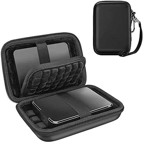 Image of ProCase [Holds 2 Piece] External Hard Drive Case 2.5 Inch，Compatible for Seagate Expansion, Seagate Backup Plus, Canvio Basics Portable Hard Drive, WD Elements (Black)