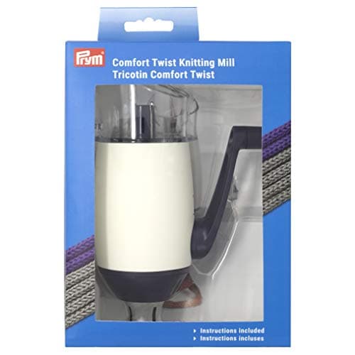 Image of Prym Comfort Twist Knitting Mill, Alabaster White/Purple