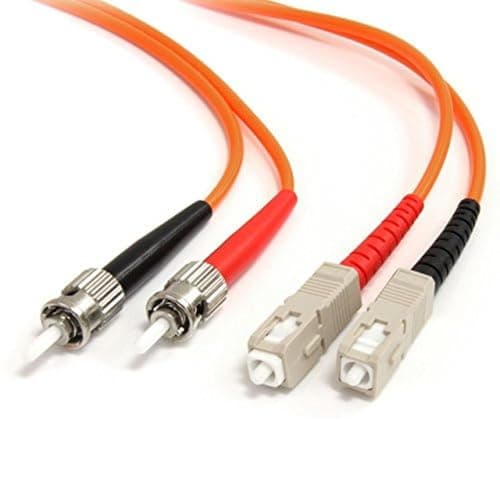 Image of StarTech.com 3m Fiber Optic Cable - Multimode Duplex 62.5/125 - LSZH - ST/SC - OM1 - ST to SC Fiber Patch Cable (FIBSTSC3), Orange