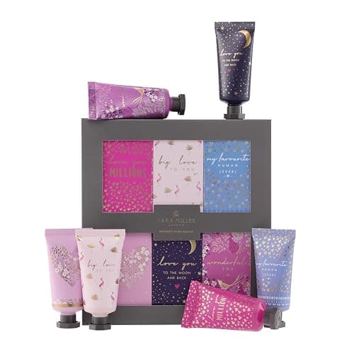 Image of Sara Miller London Hand Cream Set 6x 30ml, Hand Moisturiser, Assorted Fragrances with Mango Butter and Coconut Oil, Beauty Gift, Travel Size, Vegan and Cruelty Friendly