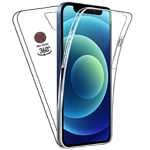 Image of DN-Technology for iPhone 12 Mini 5.4 inch Case Clear 360 Front and Back Clear TPU Silicone Bumper Full Body Protective Slim Lightweight Phone Cover with Air Cushion Corners Crystal Transparent