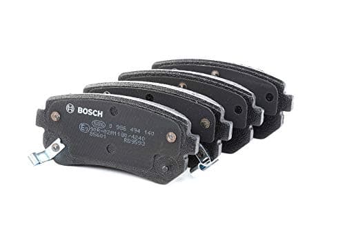 Image of Bosch BP1051 - Brake Pads Car Rear Axle - Bosch Quality - Reduced Noise and Dust - ECE-R90 Certified - Copper-Free - 1 Set of 4 Pads