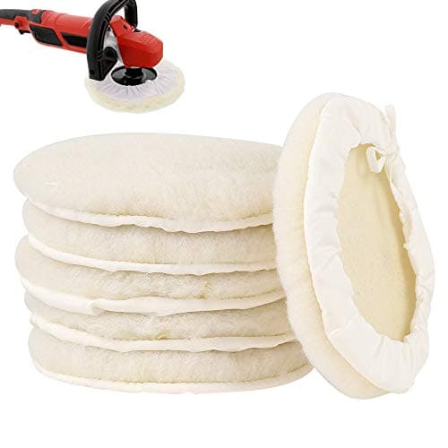 Image of ATopoler 6Pcs Polishing Buffer Pads 7 Inch 180mm Polishing Bonnets Soft Wool and Wheel Polishing Pad Imitation Woolen Polishing Waxing Pads Kits for Car Polisher Polishing and Buffing
