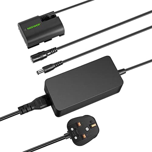 Image of NEEWER Dummy Battery Replacement for LP-E6 LP-E6N LP-E6NH with DC Coupler and AC Power Adapter Compatible with Canon EOS R Ra R5 R5C R6 R6II R7 5D 6D 7D Mark II/III/IV 5DS 5DSR 60D 70D 80D 90D
