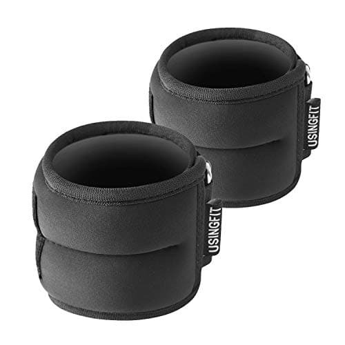 Image of USINGFIT Ankle Weights Set for Men Wrist Weights for Women 2 * 0.5Kg / 2 * 1Kg / 2 * 1.5Kg / 2 * 2Kg / 2 * 3Kg Hand Leg Weight for Kids Sandbags Gym Fitness Running Walking