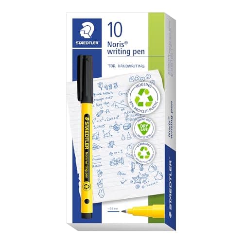 Image of STAEDTLER 307-9 Noris Handwriting Pen - Black (Box of 10)