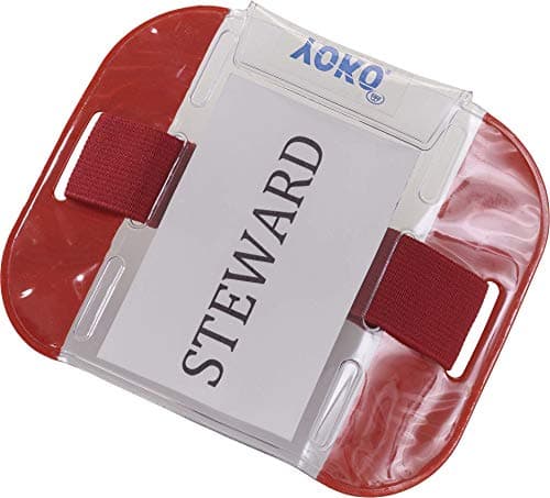 Image of Yoko Men's Yk202/Id03 Id Armband - Red, One Size
