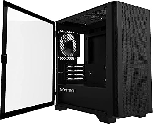 Image of Montech AIR 100 LITE Black Tempered Glass MicroATX Case