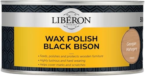 Image of Libéron Wax Polish Black Bison Paste Georgian Mahogany 500ml