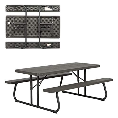 Image of Lifetime 60112 6 ft (1.83 m) Picnic Table (Brown)
