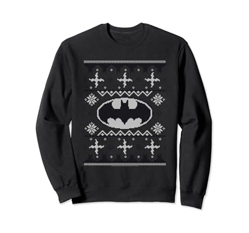 Image of Batman Christmas Sweatshirt Logo Sweatshirt