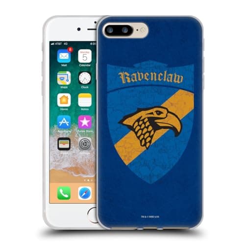 Image of Head Case Designs Officially Licensed Harry Potter Ravenclaw Crest Sorcerer's Stone I Gel Case [Military Grade Protection] Compatible with Apple iPhone 7 Plus/iPhone 8 and Compatible with MagSafe