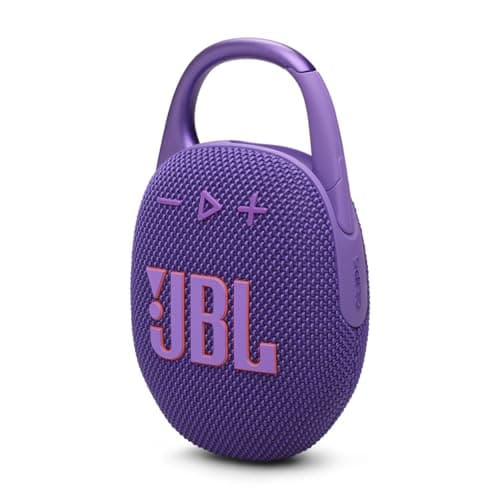Image of JBL Clip 5 Ultra-Portable Bluetooth Speaker with Integrated Carabiner, Big JBL Pro Sound, PlaytimeBoost, Waterproof Design and 12-Hour Playtime, Purple