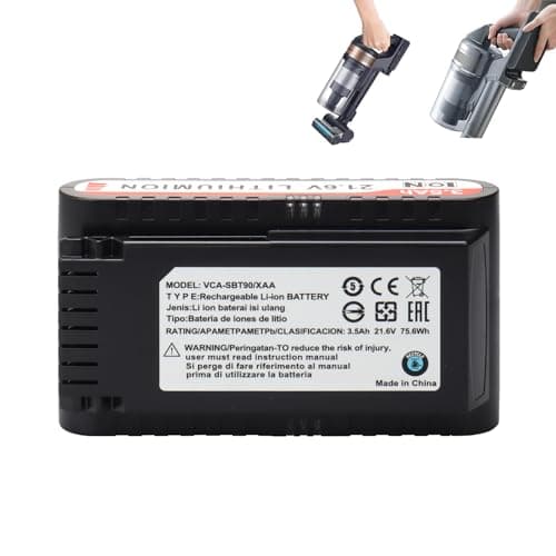 Image of MXJFYY 21.6V 3.5Ah Replacement Battery for Samsung Jet 75, Jet 90 Series Cordless Stick Vacuum Cleaner Battery, Li-ion Battery Compatible with VCA-SBT90/XAA Model