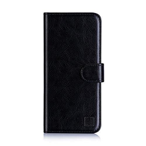 Image of 32nd Book Wallet PU Leather Flip Case Cover For Nokia 6 (2018) [Nokia 6.1], Design With Card Slot and Magnetic Closure - Black