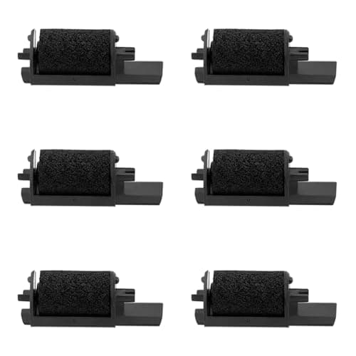 Image of WANGCL 6 Pack Ribbon Ink Roller for IR-40 Cash Register Calculator Printer Compatible with Sharp XE-A101 XE-A102 XE-A106 XE-A110 and XE-A120