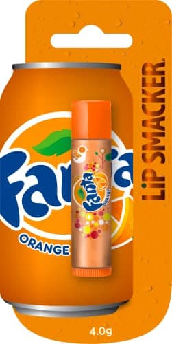 Image of Lip Smacker - Coca-Cola Collection - Orange Fanta Lip Balm for Kids - Fanta Orange Flavour - Sweet Gift for Your Friends - Single Blister Pack Multicolor