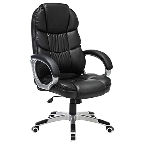 Image of SONGMICS Office Chair Swivel Office Chair, Max. Load Capacity 150 kg, Black OBG24BUK