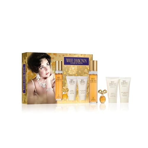 Image of Elizabeth Taylor WHITE DIAMONDS 50ml Eau de Toilette, 4-piece Fragrance Gift Set, floral chypre perfume, luxury fragrance gifting for women