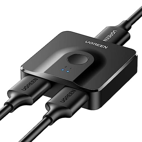 Image of UGREEN HDMI Switch 4K@60Hz, Bi-directional HDMI Splitter 2 In 1 Out, hdmi Switcher Support 3D HDR10+ HDCP 2.2 Compatible with PS5 PS4 Xbox One TV Box Laptop HDTV Projector Monitor